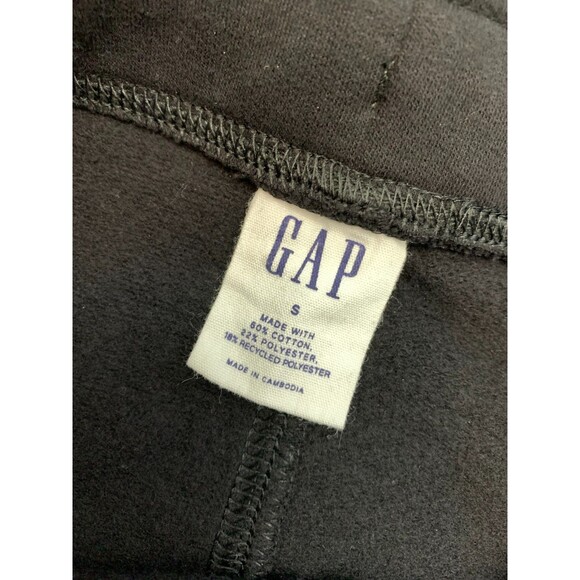 Gap Shorts Womens S Fleece Embroidered Spellout Stretch Logo Preppy Black - Picture 4 of 8